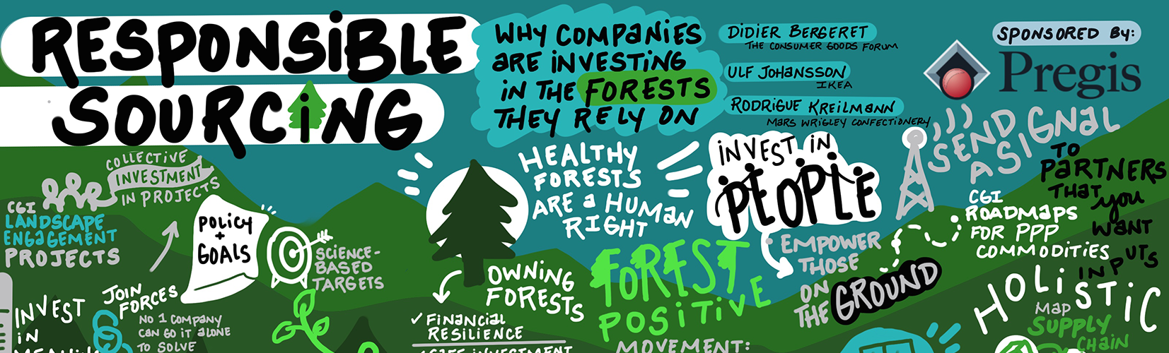 Responsible and Sustainable Packaging cartoon infographic