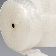 A roll of clear bubble cushioning.