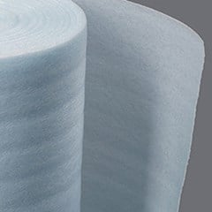 A roll of PP cohesive foam sheet.