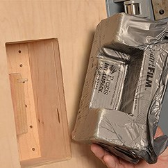 A piece of custom molded IntelliPack® SmartMold™.