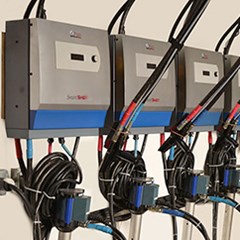An array of IntelliPack® SmartShot™ machines.