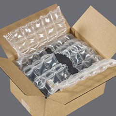 HC inflatable cushioning used for inside the box protection.