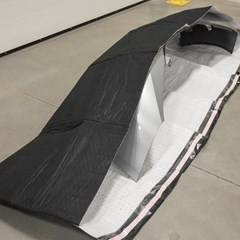 Bumper Guard wrap bag is covering a brand new bumper.