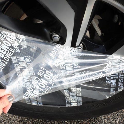 Protect car rims during transport with Polymask protective films.
