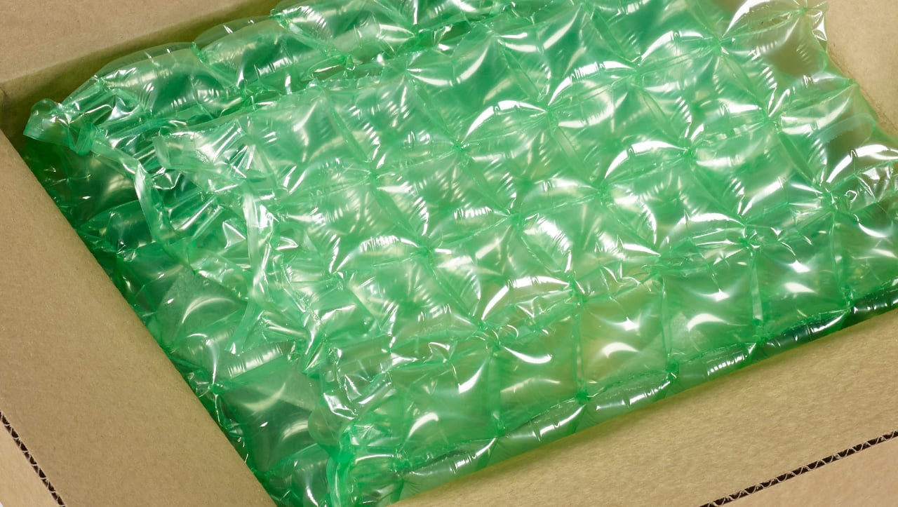 Green Air Cushion Protective Packaging